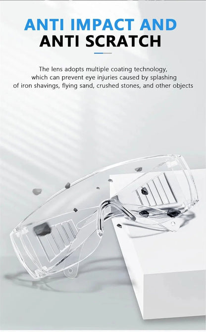 BackupMyFilesNow® safety protective goggles with anti-UV lens, impact-resistant design, ideal for cycling, lab work, and water guns.