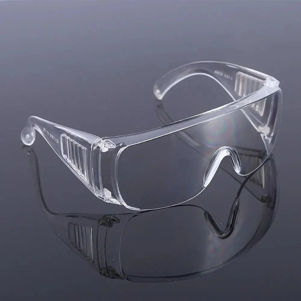 BackupMyFilesNow® safety protective goggles with clear lens, anti-UV, impact-resistant, suitable for water guns, cycling, and labor protection.