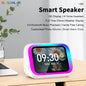 White 2026 Smart Speaker with screen display, voice assistant, Bluetooth, home hub, photo album, and multifunctional features.