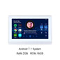 Smart Audio touch screen control panel with Android 11, WiFi, Bluetooth, and 8x30W ceiling speakers for wall-mounted audio system.