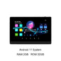 Smart Audio touch screen control panel with Android 11, WiFi, Bluetooth, and 8x30W ceiling speakers for wall-mounted audio system.
