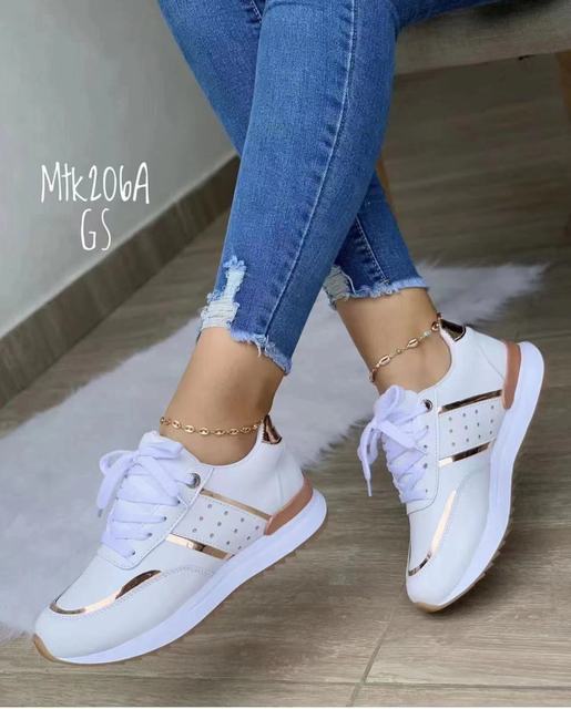 Women's outdoor running platform sneakers by BACKUPMYFILESNOW.COM® with casual sport design and supportive soles.