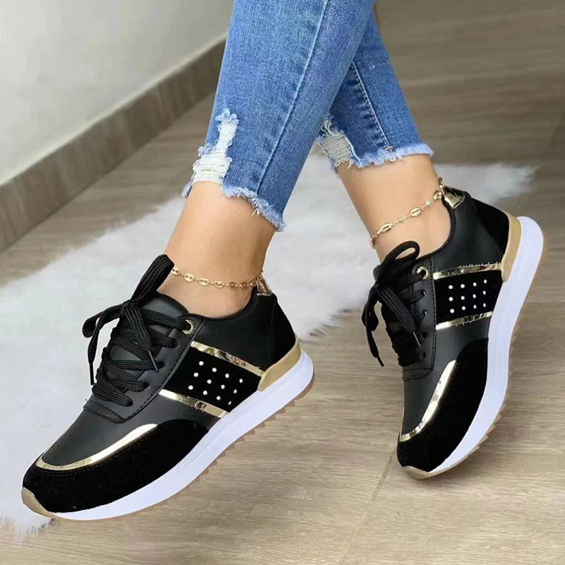 Women's outdoor running platform sneakers by BACKUPMYFILESNOW.COM® featuring casual sport shoes with thick soles and breathable material.