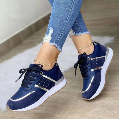 Women's outdoor running platform sneakers by BACKUPMYFILESNOW.COM® featuring casual sport shoes with cushioned soles and stylish design.