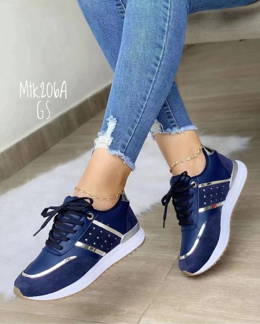 Women's outdoor running platform sneakers by BACKUPMYFILESNOW.COM® featuring casual sport shoes with cushioned soles and trendy design.