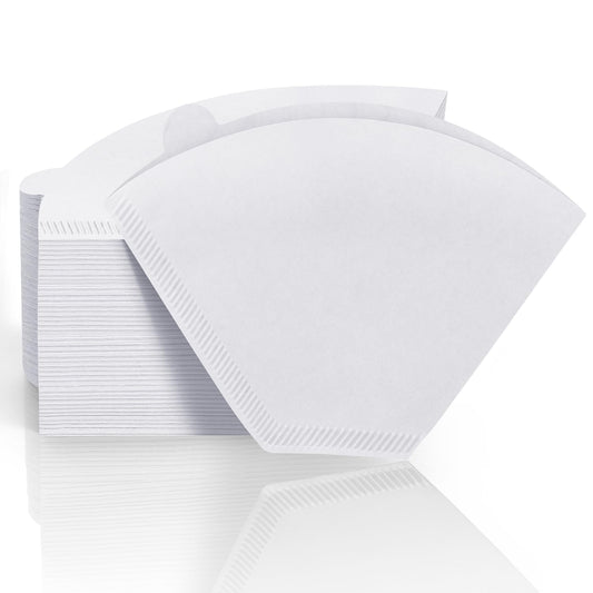 White Weenkilly #2 cone coffee filters, 400-count, disposable for 2-6 cup drip coffee makers and pour-over brewing.