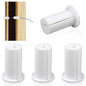 Set of 4 white silicone wall grommets for Starlink Ethernet cables, designed for 1-inch wall holes, by BACKUPMYFILESNOW.COM®.
