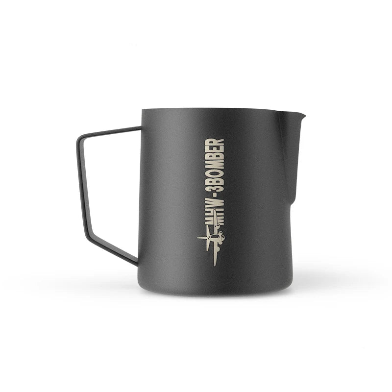 Stainless steel MHW-3BOMBER 500ml milk frothing pitcher for coffee and latte art, barista espresso steamer and steaming pitcher.