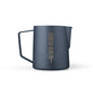 Stainless steel 500ml milk frothing pitcher for coffee and latte art, ideal for baristas and espresso steaming.