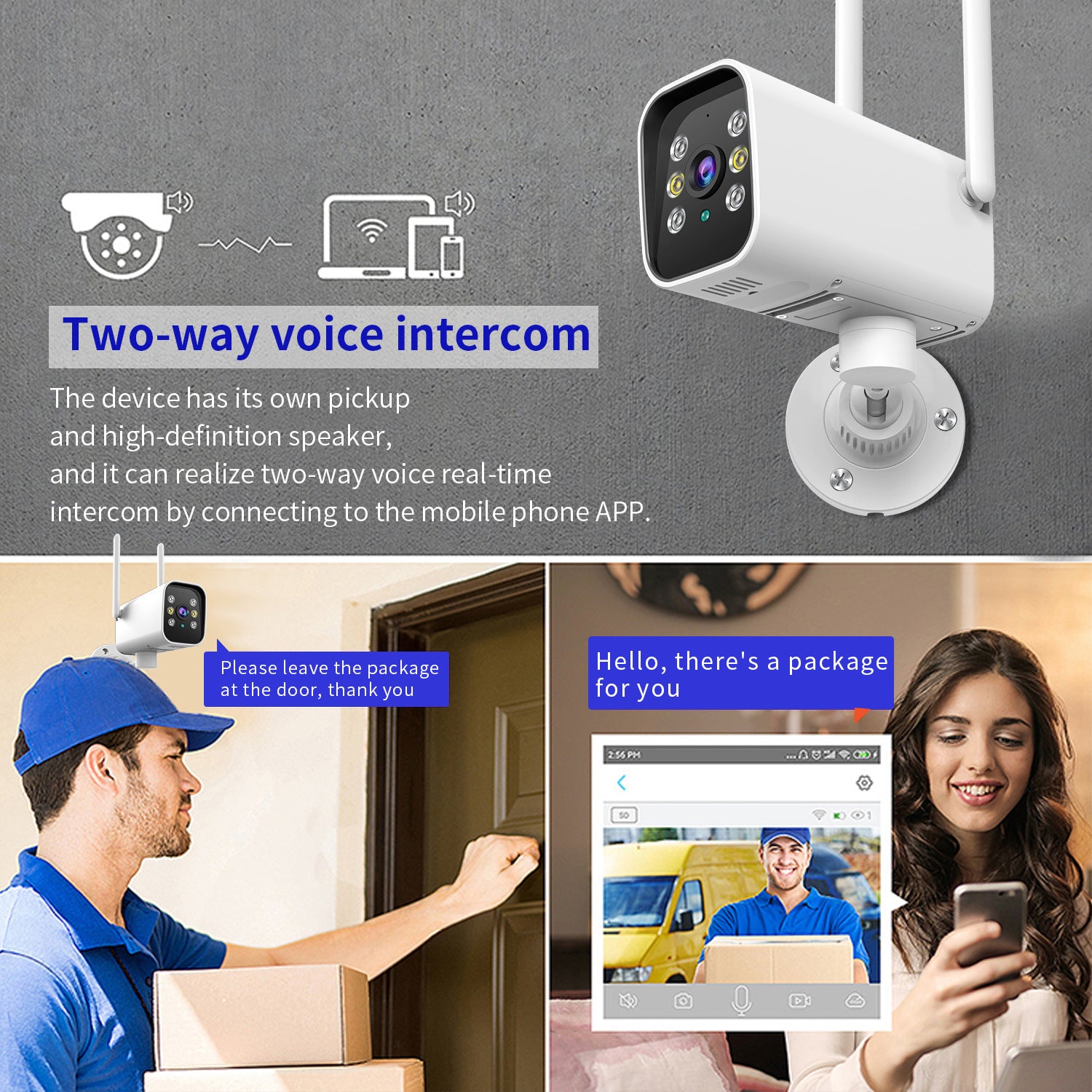 White 1080p WiFi PTZ outdoor security camera with AI detection, dual 5G frequency for BackupMyFilesNow.com.