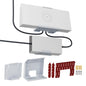 Starlink Gen 3 wall mount for Starlink router and power supply, no-drill mounting kit, white plastic bracket, compatible with V3 Standard.