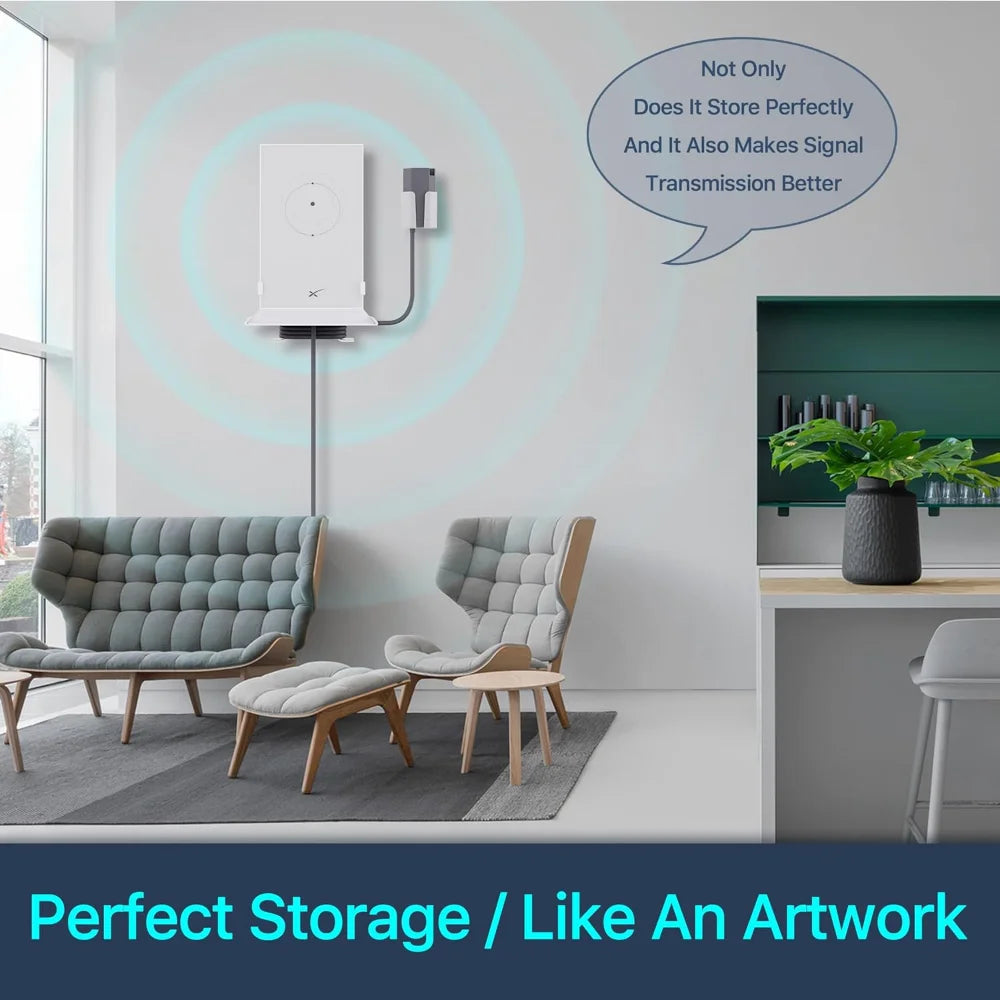 Backupmyfilesnow.com 2-in-1 wall mounting kit with brackets for StarLink Mesh Router V2, including wall brackets for secure installation.