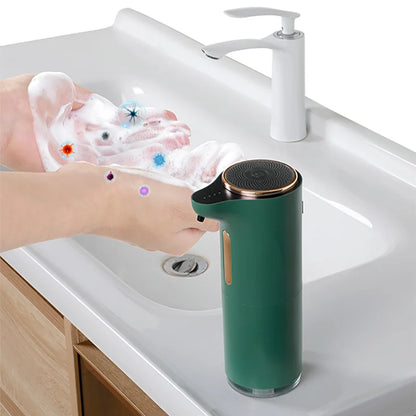 Wall-mounted Automatic S10 Smart Induction Foam Handwashing Machine with USB charging, touch-free electric soap dispenser in bathroom ABS.