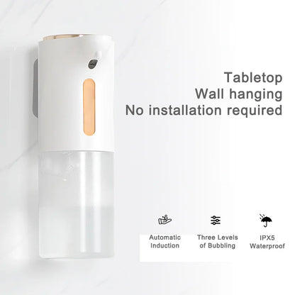 Wall-mounted Automatic S10 Smart Induction Foam Handwashing Machine with touch-free operation, USB charging, and ABS construction.