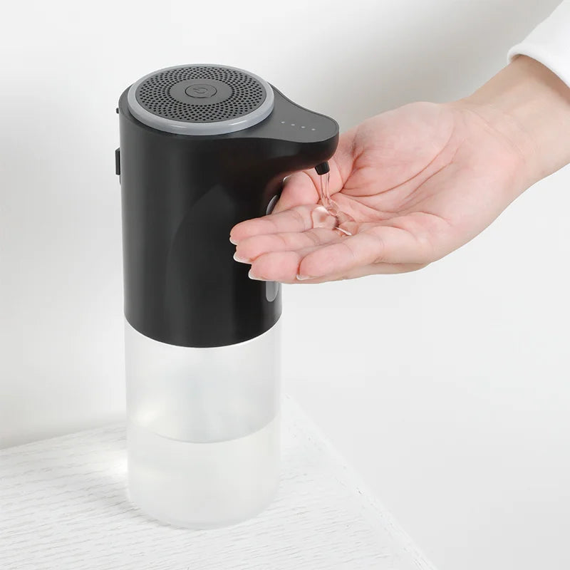 White factory new hotel touchless soap and shampoo dispenser, automatic liquid soap dispenser made of ABS for bathroom use.