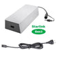 Starlink Gen 3 195W power adapter with waterproof C8 port, Type-C PD, white back-uppower adapter for reliable charging.