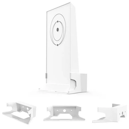 White BACKUPMYFILESNOW® BTLIFE Starlink wall mount bracket for router, providing secure support and protection for internet setup.