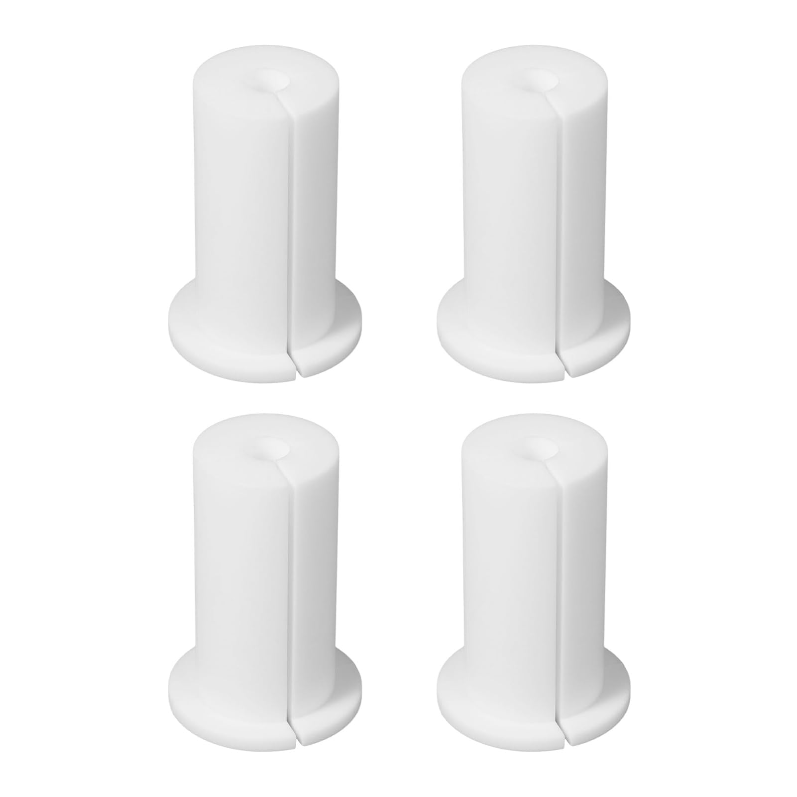 White cable routing kit for Starlink Ethernet cable, includes 4 grommet wall penetration covers for 3/4 inch holes.