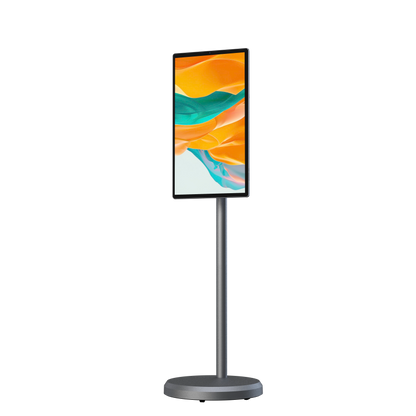 21.5-inch BackupMyFilesNow.com multi-functional smart display with touch screen, portable LCD monitor, Android 12, white color.