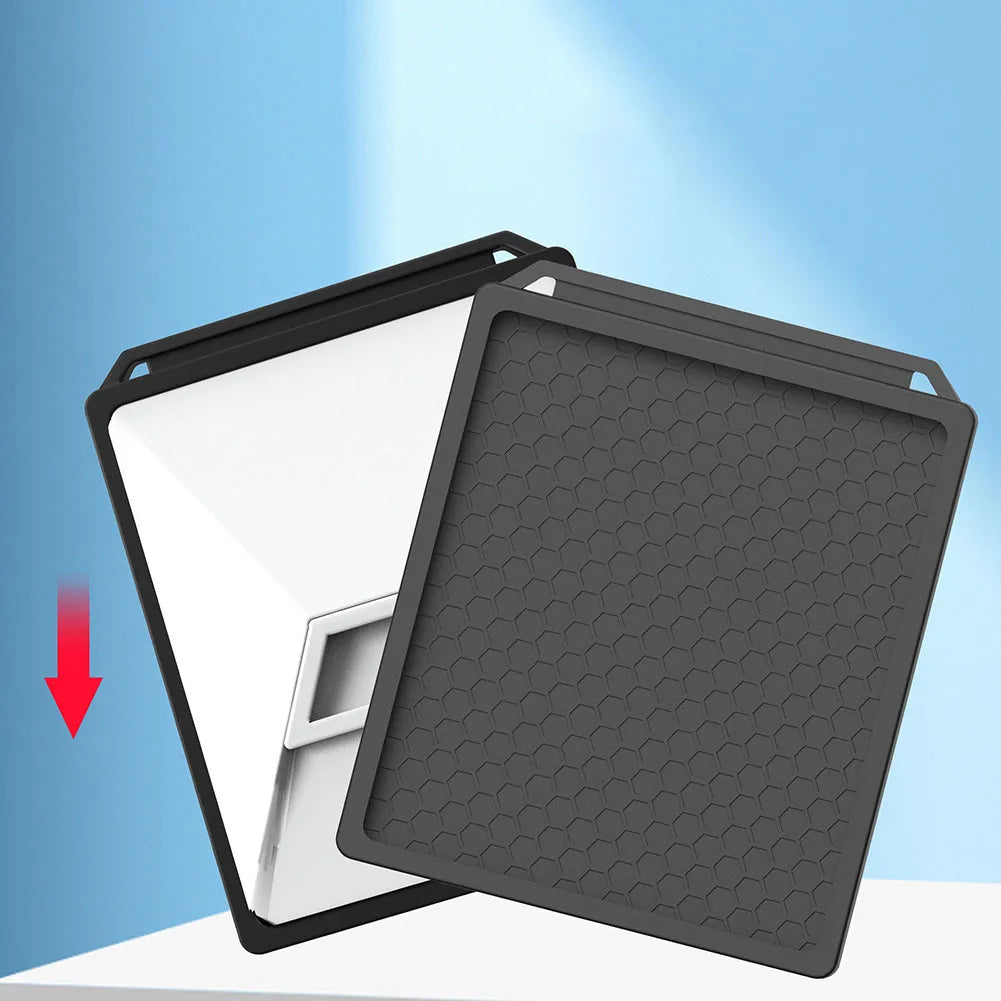 White silicone protective cover from BACKUPMYFILESNOW.COM® designed for outdoor adventures, lightweight case for added device protection.