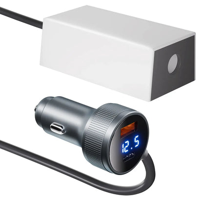 Voltage boosting line for Starlink Mini, 36V 1.75A car inverter with 12V-24V input, 18 AWG wiring, by BACKUPMYFILESNOW.COM®