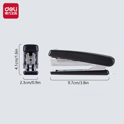 White Deli Easy-Force small needle-type stapler by BackupMyFilesNow.com, ideal for students and offices, compatible with 10# staples.