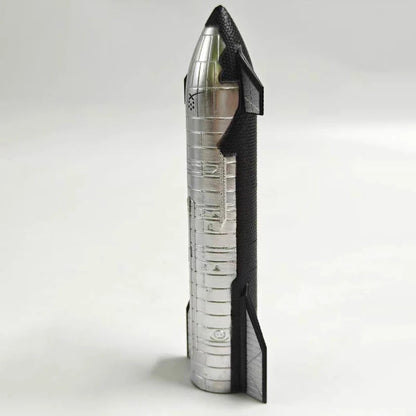 White diecast 1:400 scale SpaceX Starship model by BACKUPMYFILESNOW®, displayed as a finished alloy space exploration ornament.