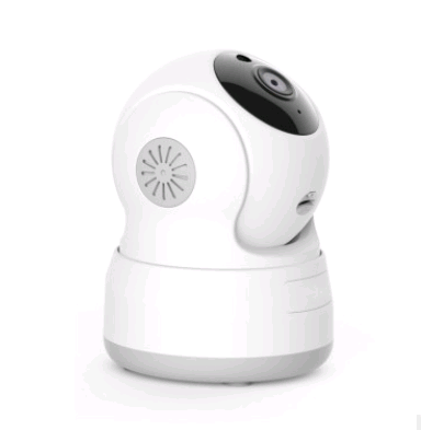 White 720P HD wireless WiFi security camera with remote monitoring from BackupMyFilesNow.com.
