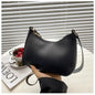 White trendy solid-color handbag, small square single-shoulder bag, stylish and high-quality fashion accessory.