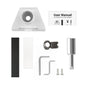 White StarLink Gen 3 RV ladder mount roof rack bracket and satellite roof adapter for RV ladder installation kit.