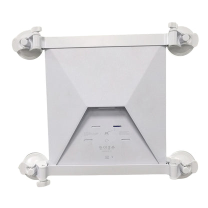 White Starlink Mini Sunroof suction cup car mount from BACKUPMYFILESNOW.COM®, flexible satellite holder for car window or roof.