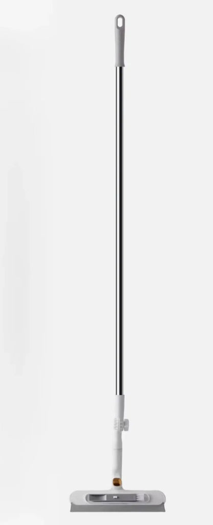 BackupMyFilesNow® glass cleaning brush with squeegee and small brush, telescopic double-sided tool for wall and floor cleaning.