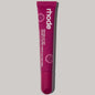 Fashion brand cosmetics lip gloss in a white magnetic mounting bracket, featuring six patterned colors including raspberry jelly and espresso.