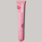 Fashion brand cosmetics lip gloss in six colors, displayed on a portable magnetic mounting bracket with patterned lipstick ribbons.