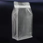 Pack of 50 smell-proof aluminium foil ziplock bags with valves for coffee beans, tea, nuts, and chocolate in various sizes.
