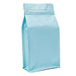 Set of 50 smell-proof aluminium foil ziplock bags for coffee beans, tea, nuts, and chocolate, with valves in various sizes.