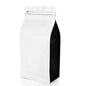 Set of 50 smell-proof aluminum foil coffee bean and tea nut ziplock bags with valves, available in 125g to 1kg sizes.