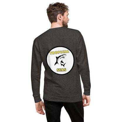 Gray fleece pullover by BACKUPMYFILESNOW.COM® with a soft, cozy fabric and a classic crewneck design.