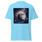 Unisex classic white T-shirt by Gildan 5000 with BACKUPMYFILESNOW.COM® printed logo on front.