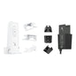 White and black GTOMNI StarLink Ethernet Adapter and Router Mount brackets for Starlink Internet Kit and Mesh Router V2.