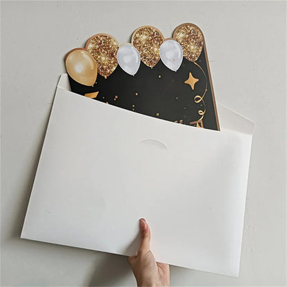 Black gold giant birthday guestbook message card for celebrations, featuring a commemorative design for special birthday events.