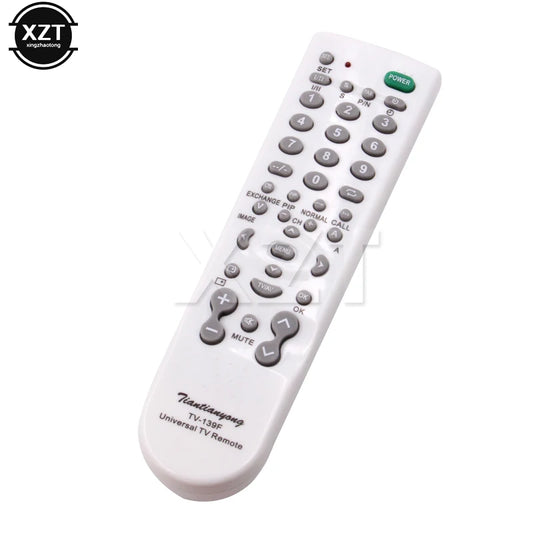 White Smart Remote Control for TV, universal multi-functional controller, portable replacement for TV-139FTV, compatible with various models