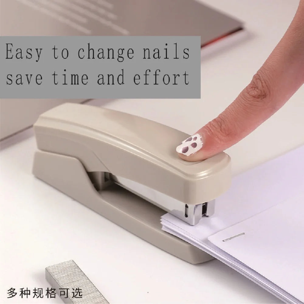 White BackupMyFilesNow.com No. 12 stapler for office, cultural, and educational binding supplies, ideal for student and stationery use.