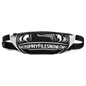 White all-over print fanny pack from BACKUPMYFILESNOW.COM® with adjustable strap and multiple compartments for casual wear.