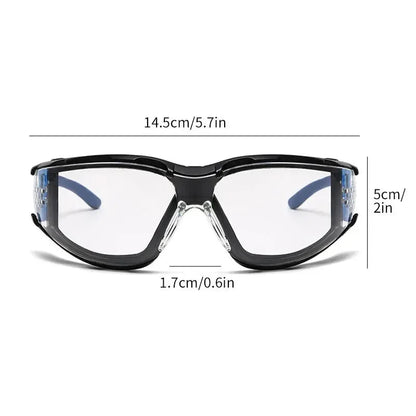 White safety goggles with soft foam gasket, ideal for shooting, woodworking, lab work, and outdoor sports eye protection.