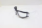 White safety goggles with soft foam gasket and clear lenses for sports, shooting, woodworking, lab, industry, and outdoor protection.