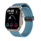 White BackupMyFilesNow.com smart watch with 2.01-inch curved AMOLED screen, 120+ sports modes, and long battery life.