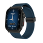 White BackupMyFilesNow Smart Watch with 2.01" curved AMOLED screen, 3D flexible design, 120+ sports modes, and long battery life.