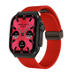 White BackupMyFilesNow.com smartwatch with 2.01" curved AMOLED screen, flexible design, 120+ sports modes, and long battery life.