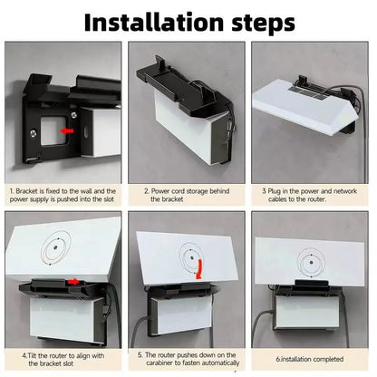 White Starlink Gen3 router wall mount and power supply mounting kit for Starlink V3 Standard and Gen3 High Performance.